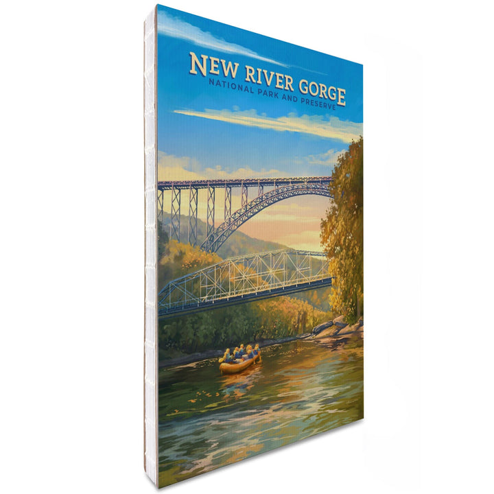 Lined 6x9 Journal, New River Gorge National Park and Preserve, Oil Painting, Lay Flat, 193 Pages, FSC paper Home Lantern Press 