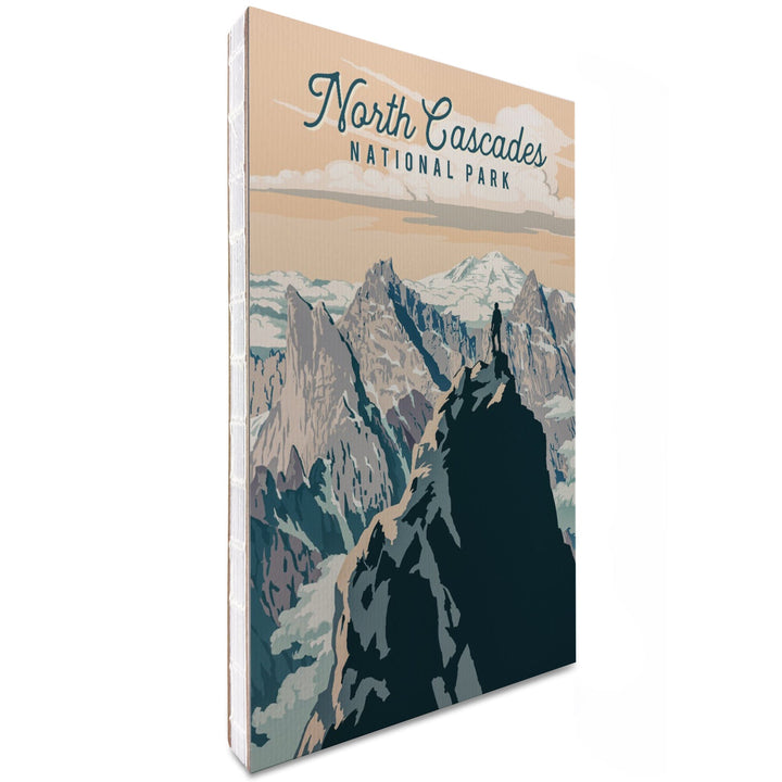 Lined 6x9 Journal, North Cascades National Park, Washington, Painterly National Park Series, Lay Flat, 193 Pages, FSC paper Home Lantern Press 