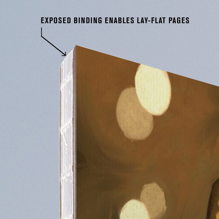 Lined 6x9 Journal, Nutcracker, Christmas Oil Painting, Lay Flat, 193 Pages, FSC paper Home Lantern Press 