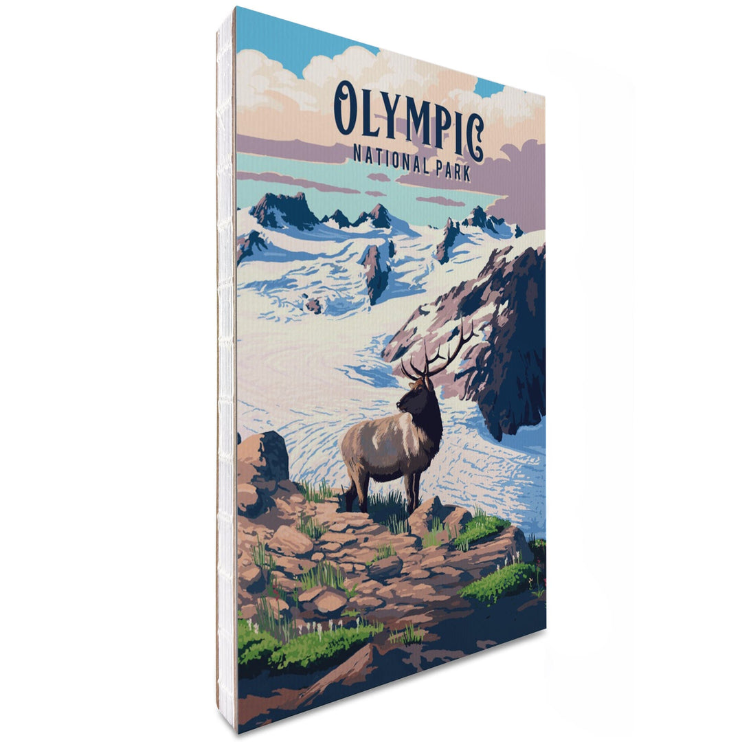 Lined 6x9 Journal, Olympic National Park, Washington, Painterly National Park Series, Lay Flat, 193 Pages, FSC paper Home Lantern Press 