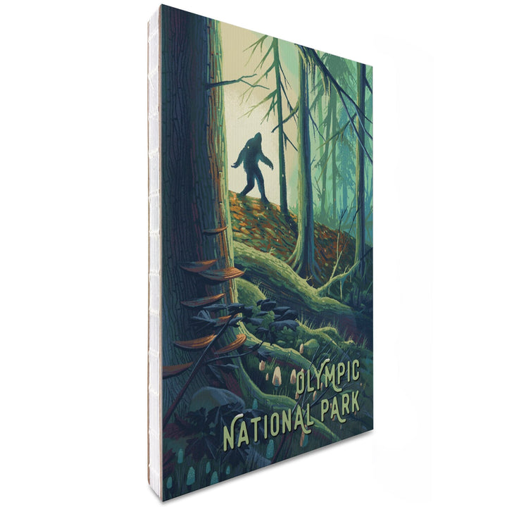 Lined 6x9 Journal, Olympic National Park, Washington, Wanderer, Bigfoot in Forest, Lay Flat, 193 Pages, FSC paper Home Lantern Press 