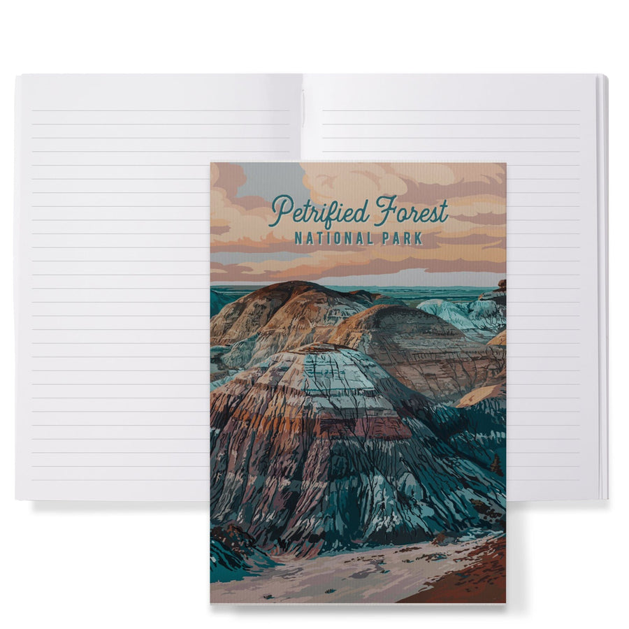 Lined 6x9 Journal, Petrified Forest National Park, Arizona, Painterly National Park Series, Lay Flat, 193 Pages, FSC paper Home Lantern Press 