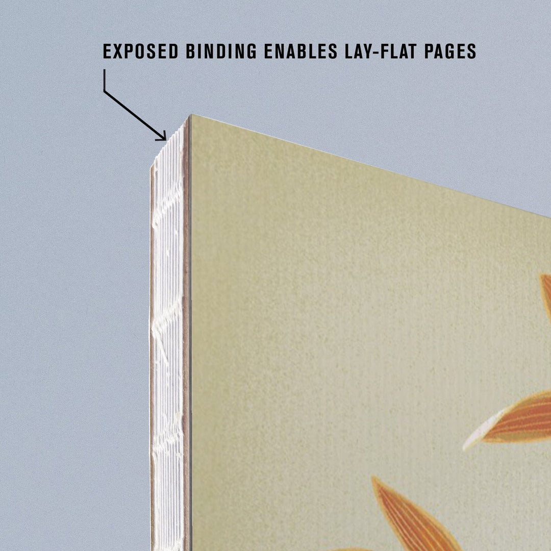 Lined 6x9 Journal, Phaius, Orchid, Vintage Flora, Lay Flat, 193 Pages, FSC paper Home Lantern Press 