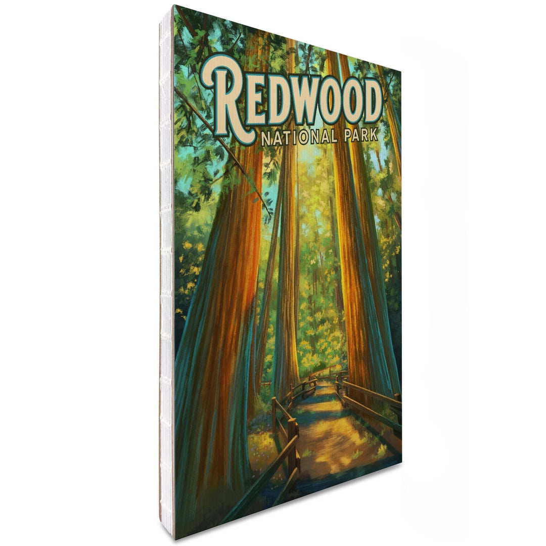 Lined 6x9 Journal, Redwood National Park, California, Oil Painting, Lay Flat, 193 Pages, FSC paper Home Lantern Press 