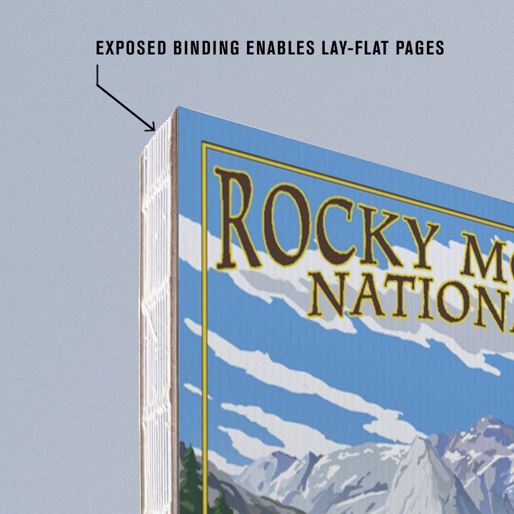 Lined 6x9 Journal, Rocky Mountain National Park, Colorado, Mummy Range, Elk, Lay Flat, 193 Pages, FSC paper Home Lantern Press 