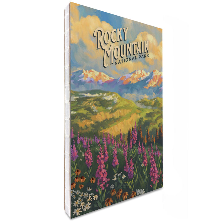 Lined 6x9 Journal, Rocky Mountain National Park, Colorado, Oil Painting National Park Series, Lay Flat, 193 Pages, FSC paper Home Lantern Press 