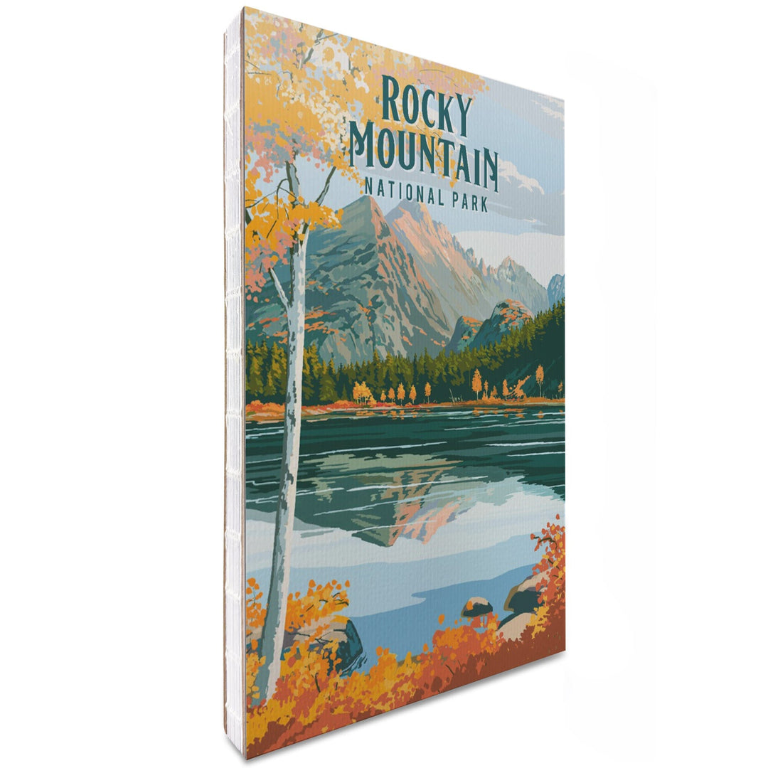 Lined 6x9 Journal, Rocky Mountain National Park, Colorado, Painterly National Park Series, Lay Flat, 193 Pages, FSC paper Home Lantern Press 