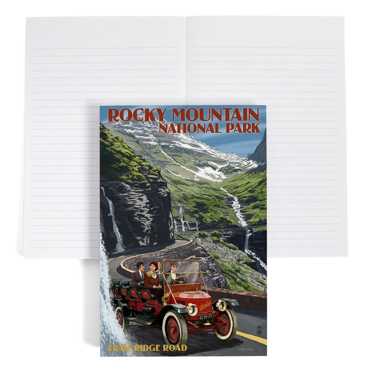 Lined 6x9 Journal, Rocky Mountain National Park, Colorado, Stanley Steamer, Lay Flat, 193 Pages, FSC paper Home Lantern Press 