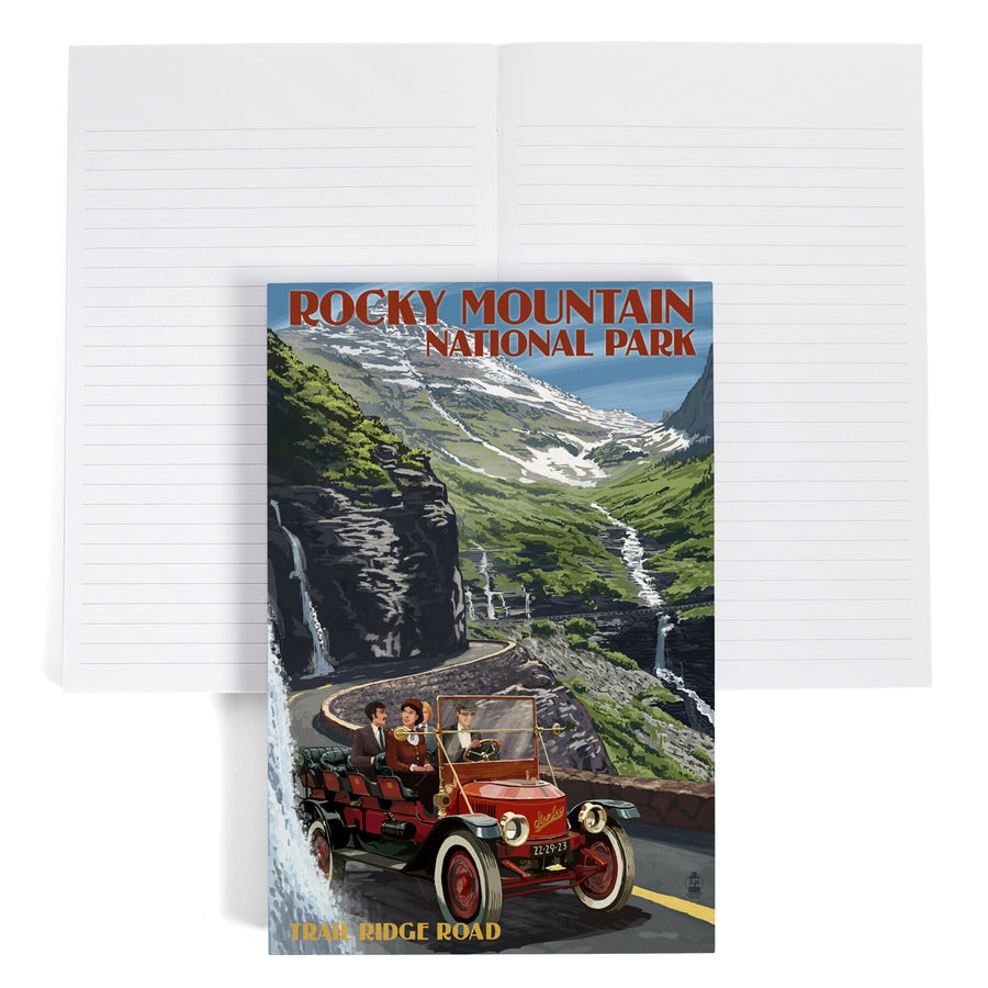 Lined 6x9 Journal, Rocky Mountain National Park, Colorado, Stanley Steamer, Lay Flat, 193 Pages, FSC paper Home Lantern Press 