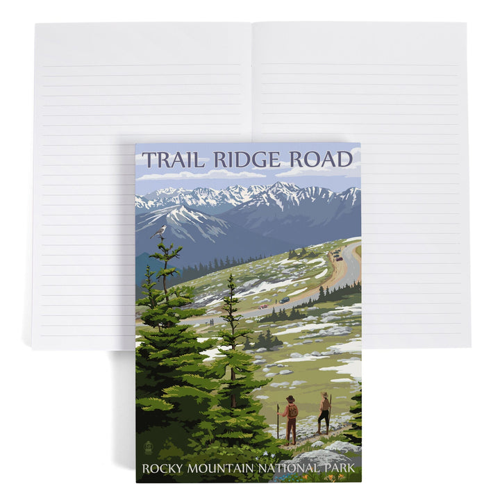 Lined 6x9 Journal, Rocky Mountain National Park, Colorado, Trail Ridge Road, Lay Flat, 193 Pages, FSC paper Home Lantern Press 