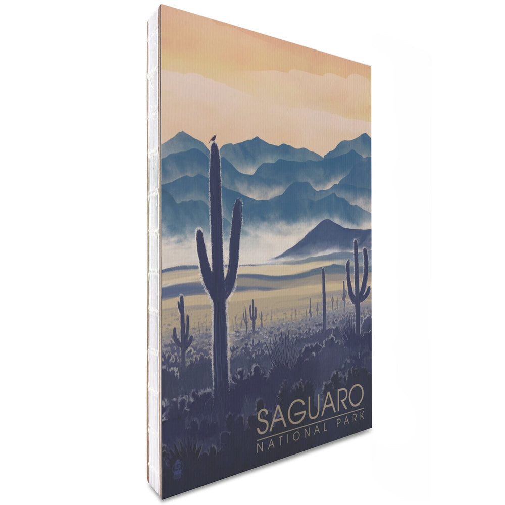 Lined 6x9 Journal, Saguaro National Park, Arizona, Desert Landscape, Lay Flat, 193 Pages, FSC paper Home Lantern Press 