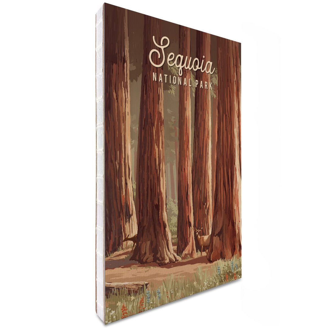 Lined 6x9 Journal, Sequoia National Park, California, Painterly National Park Series, Lay Flat, 193 Pages, FSC paper Home Lantern Press 