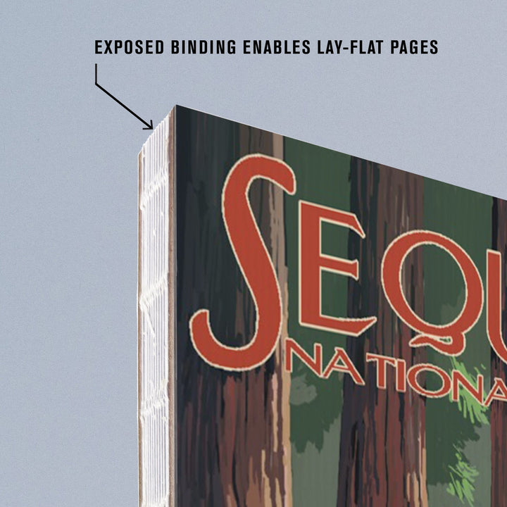 Lined 6x9 Journal, Sequoia National Park, Forest Grove in Spring, Lay Flat, 193 Pages, FSC paper Home Lantern Press 