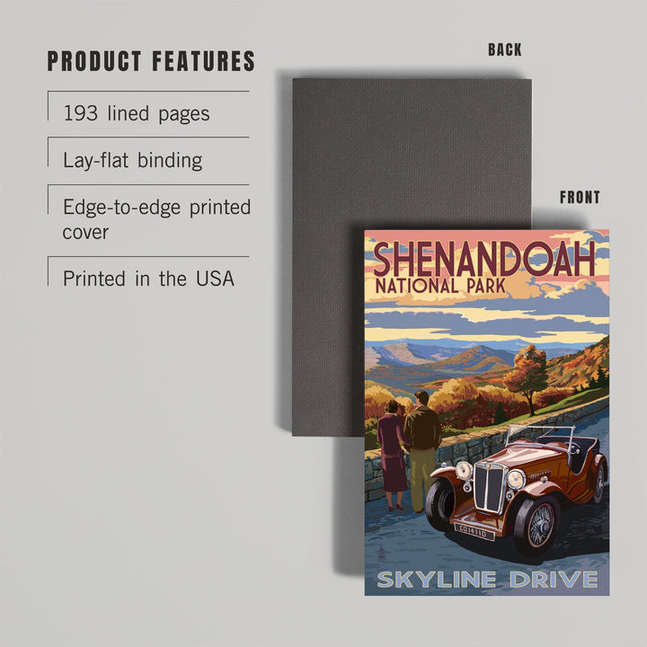 Lined 6x9 Journal, Shenandoah National Park, Virginia, Skyline Drive, Lay Flat, 193 Pages, FSC paper Home Lantern Press 