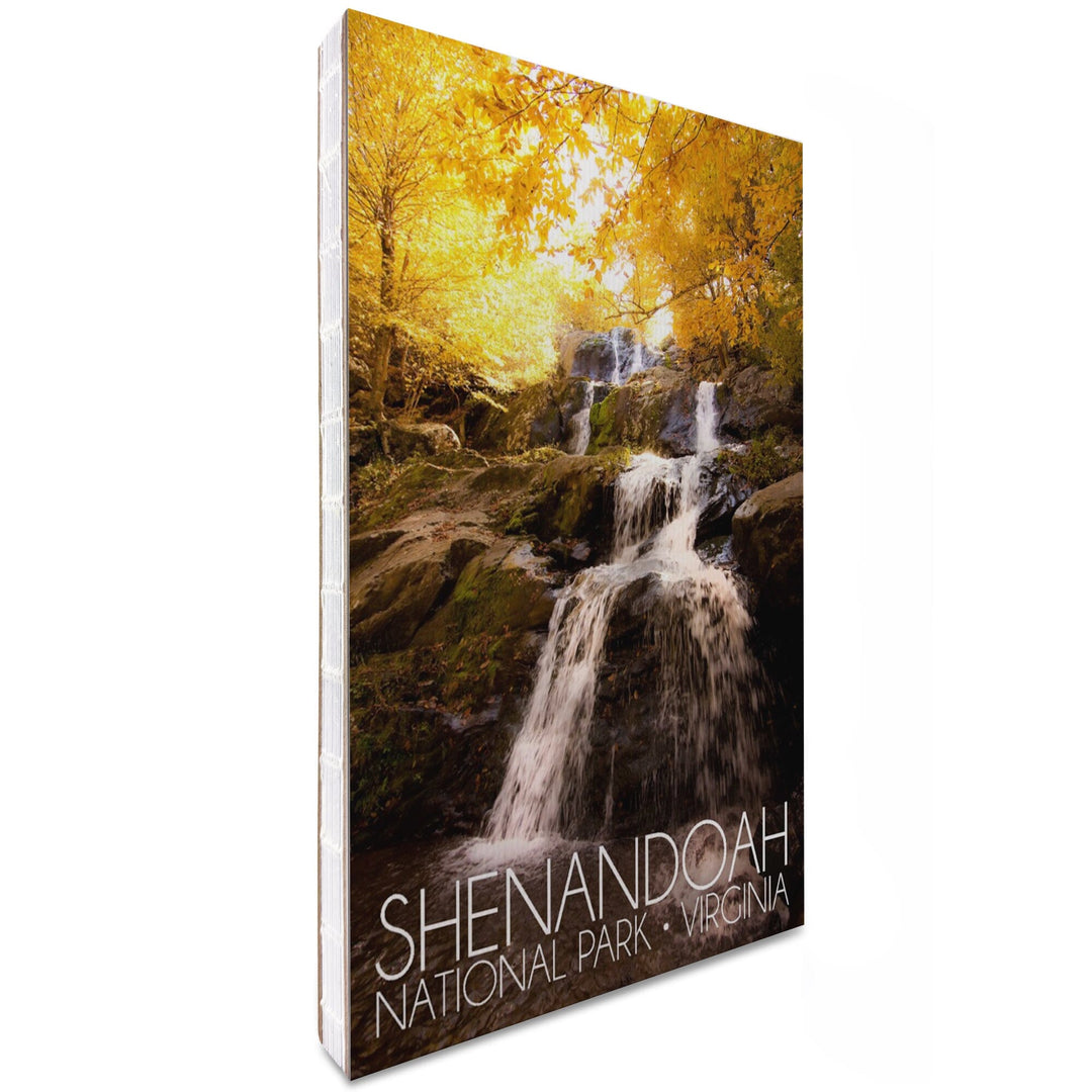 Lined 6x9 Journal, Shenandoah National Park, Virginia, Waterfall in Autumn, Lay Flat, 193 Pages, FSC paper Home Lantern Press 