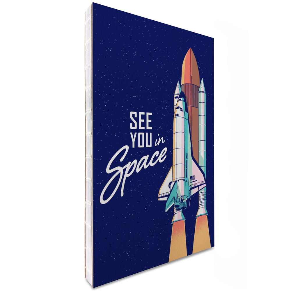 Lined 6x9 Journal, Space Queens Collection, Shuttle Launch, See You In Space, Lay Flat, 193 Pages, FSC paper Home Lantern Press 