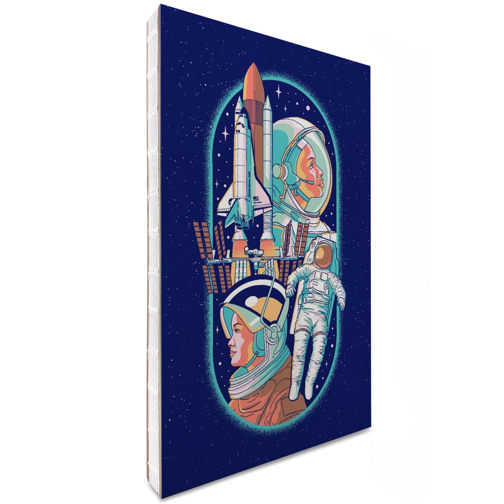 Lined 6x9 Journal, Space Queens Collection, Women in Space, Lay Flat, 193 Pages, FSC paper Home Lantern Press 