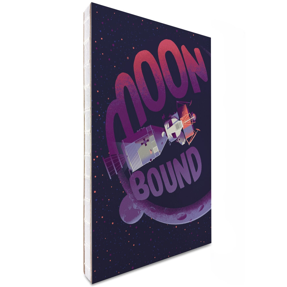 Lined 6x9 Journal, Spacethusiasm Collection, Apollo, Moon Bound, Lay Flat, 193 Pages, FSC paper Home Lantern Press 
