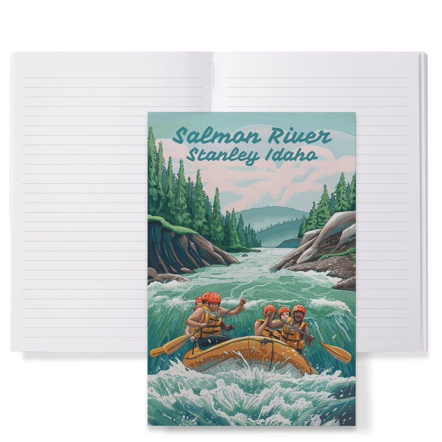 Lined 6x9 Journal, Stanley, Idaho, Salmon River, Seek Adventure, River Rafting, Lay Flat, 193 Pages, FSC paper Home Lantern Press 