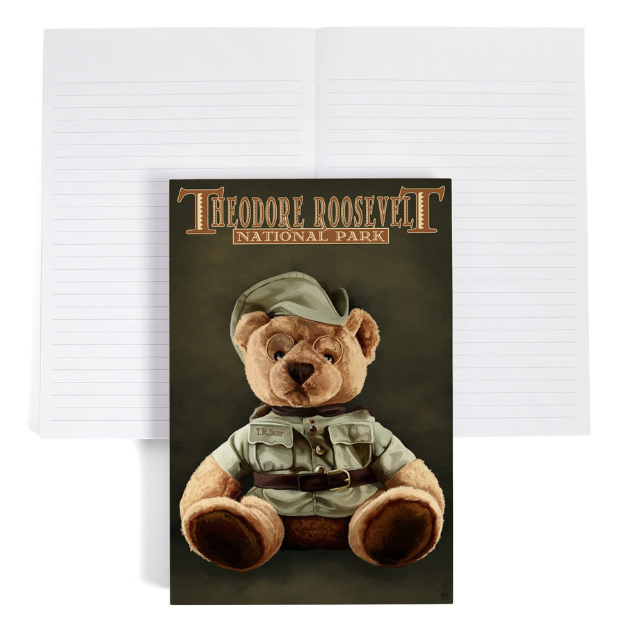 Lined 6x9 Journal, Theodore Roosevelt National Park, Teddy Bear, Lay Flat, 193 Pages, FSC paper Home Lantern Press 