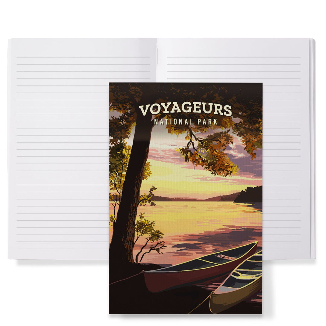 Lined 6x9 Journal, Voyageurs National Park, Minnesota, Painterly National Park Series, Lay Flat, 193 Pages, FSC paper Home Lantern Press 