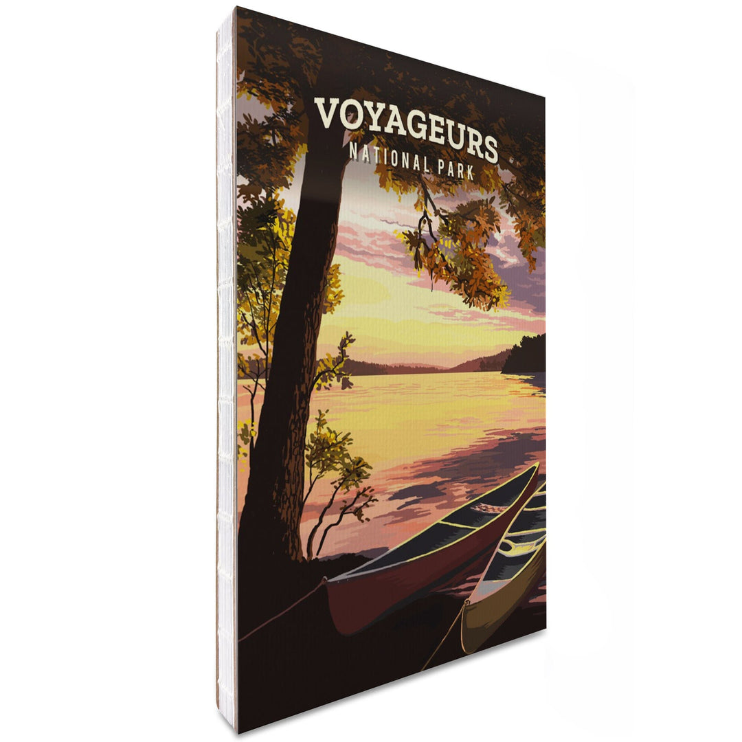 Lined 6x9 Journal, Voyageurs National Park, Minnesota, Painterly National Park Series, Lay Flat, 193 Pages, FSC paper Home Lantern Press 