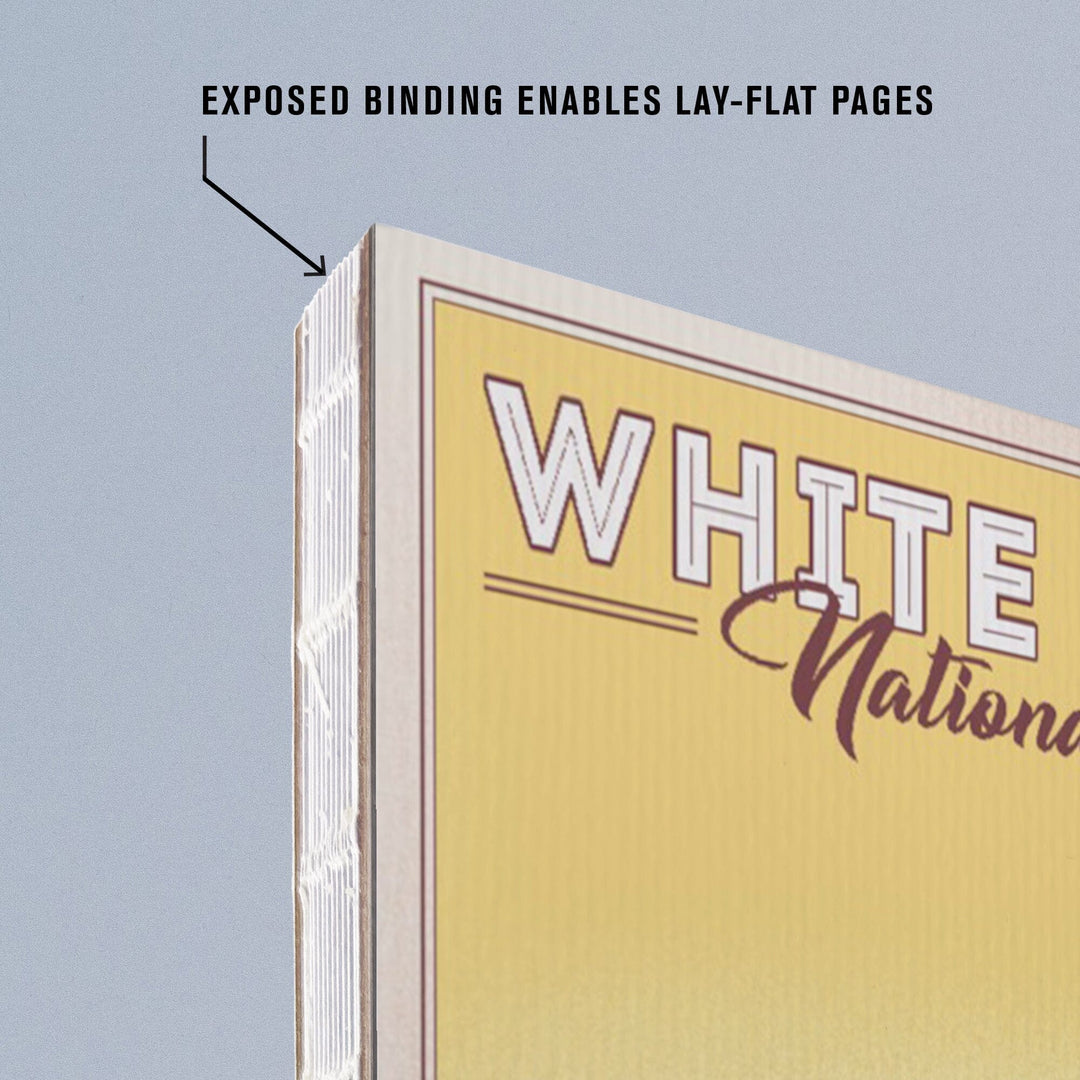 Lined 6x9 Journal, White Sands National Park, Litho, Lay Flat, 193 Pages, FSC paper Home Lantern Press 
