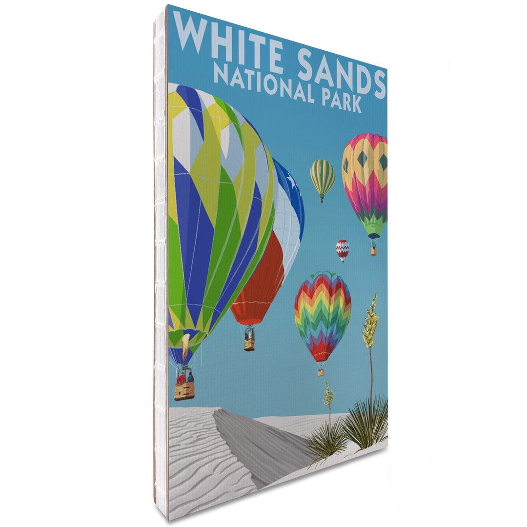 Lined 6x9 Journal, White Sands National Park, New Mexico, Hot Air Balloons, Lay Flat, 193 Pages, FSC paper Home Lantern Press 