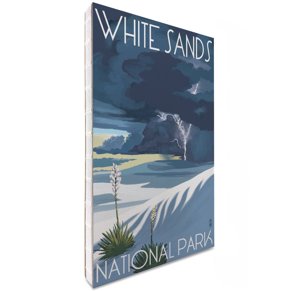 Lined 6x9 Journal, White Sands National Park, New Mexico, Lightning Storm, Lay Flat, 193 Pages, FSC paper Home Lantern Press 