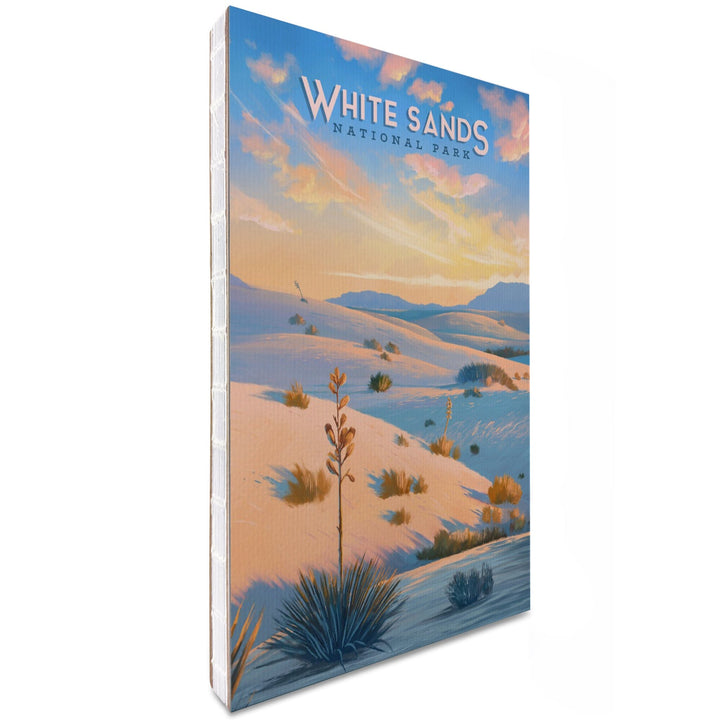 Lined 6x9 Journal, White Sands National Park, New Mexico, Oil Painting, Lay Flat, 193 Pages, FSC paper Home Lantern Press 