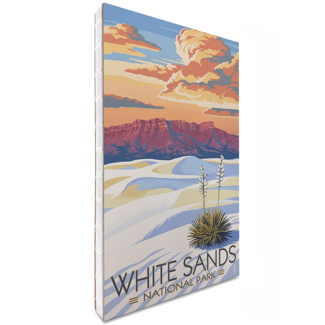 Lined 6x9 Journal, White Sands National Park, New Mexico, Sunset Scene, Lay Flat, 193 Pages, FSC paper Home Lantern Press 