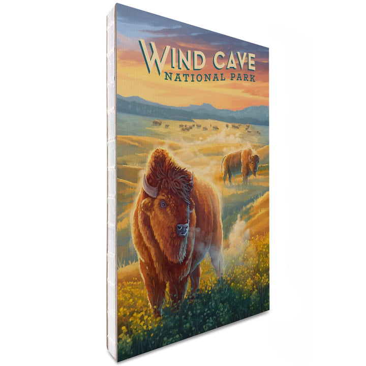 Lined 6x9 Journal, Wind Cave National Park, South Dakota, Oil Painting, Lay Flat, 193 Pages, FSC paper Home Lantern Press 