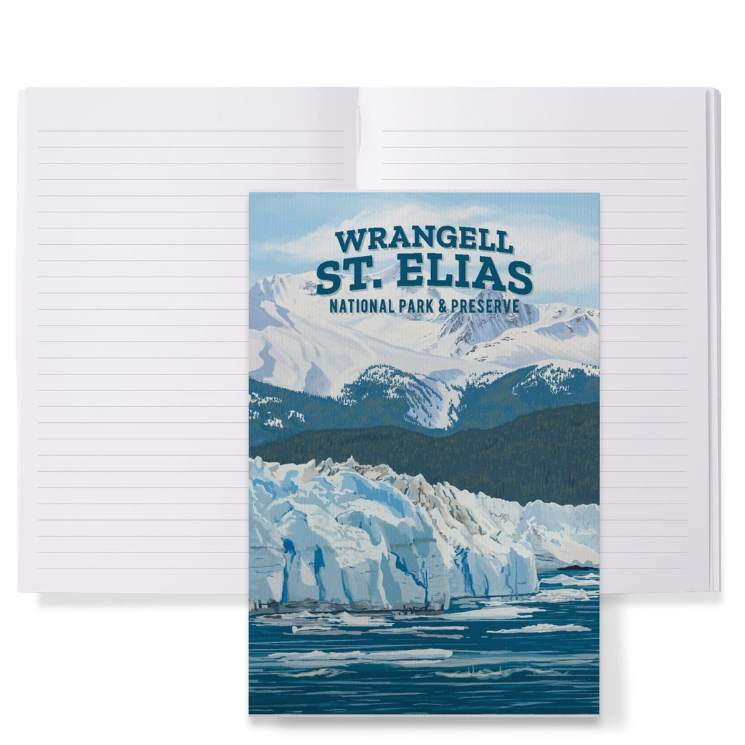 Lined 6x9 Journal, Wrangell-St. Elias National Park and Preserve, Alaska, Painterly National Park Series, Lay Flat, 193 Pages, FSC paper Home Lantern Press 