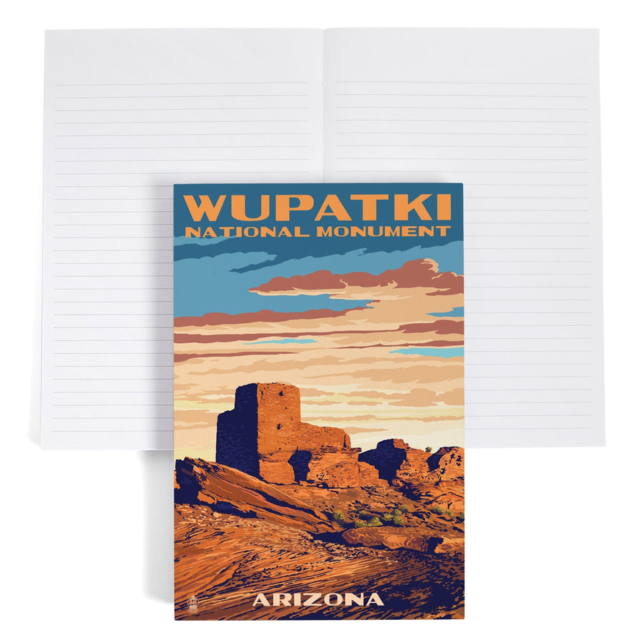 Lined 6x9 Journal, Wupatki National Monument, Arizona, Lay Flat, 193 Pages, FSC paper Home Lantern Press 