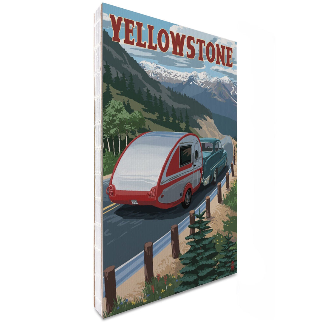 Lined 6x9 Journal, Yellowstone, Montana, Retro Camper, Lay Flat, 193 Pages, FSC paper Home Lantern Press 