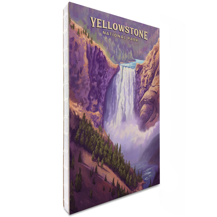 Lined 6x9 Journal, Yellowstone National Park, Wyoming, Oil Painting, Yellowstone Falls, Lay Flat, 193 Pages, FSC paper Home Lantern Press 