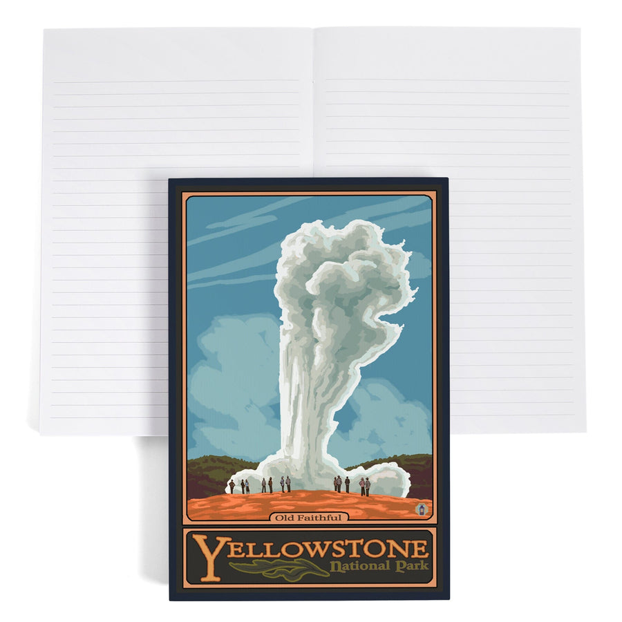 Lined 6x9 Journal, Yellowstone National Park, Wyoming, Old Faithful Geyser, Lay Flat, 193 Pages, FSC paper Home Lantern Press 