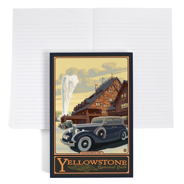 Lined 6x9 Journal, Yellowstone National Park, Wyoming, Old Faithful Inn, Lay Flat, 193 Pages, FSC paper Home Lantern Press 