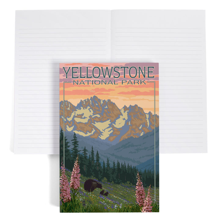 Lined 6x9 Journal, Yellowstone National Park, Wyoming, Spring Flowers, Lay Flat, 193 Pages, FSC paper Home Lantern Press 