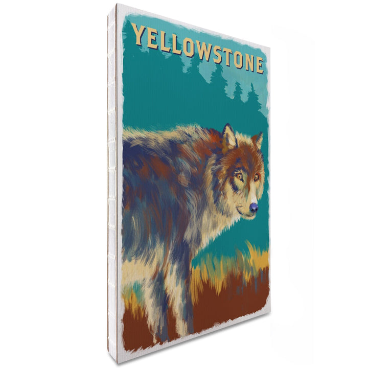 Lined 6x9 Journal, Yellowstone, Wolf, Vivid, Lay Flat, 193 Pages, FSC paper Home Lantern Press 