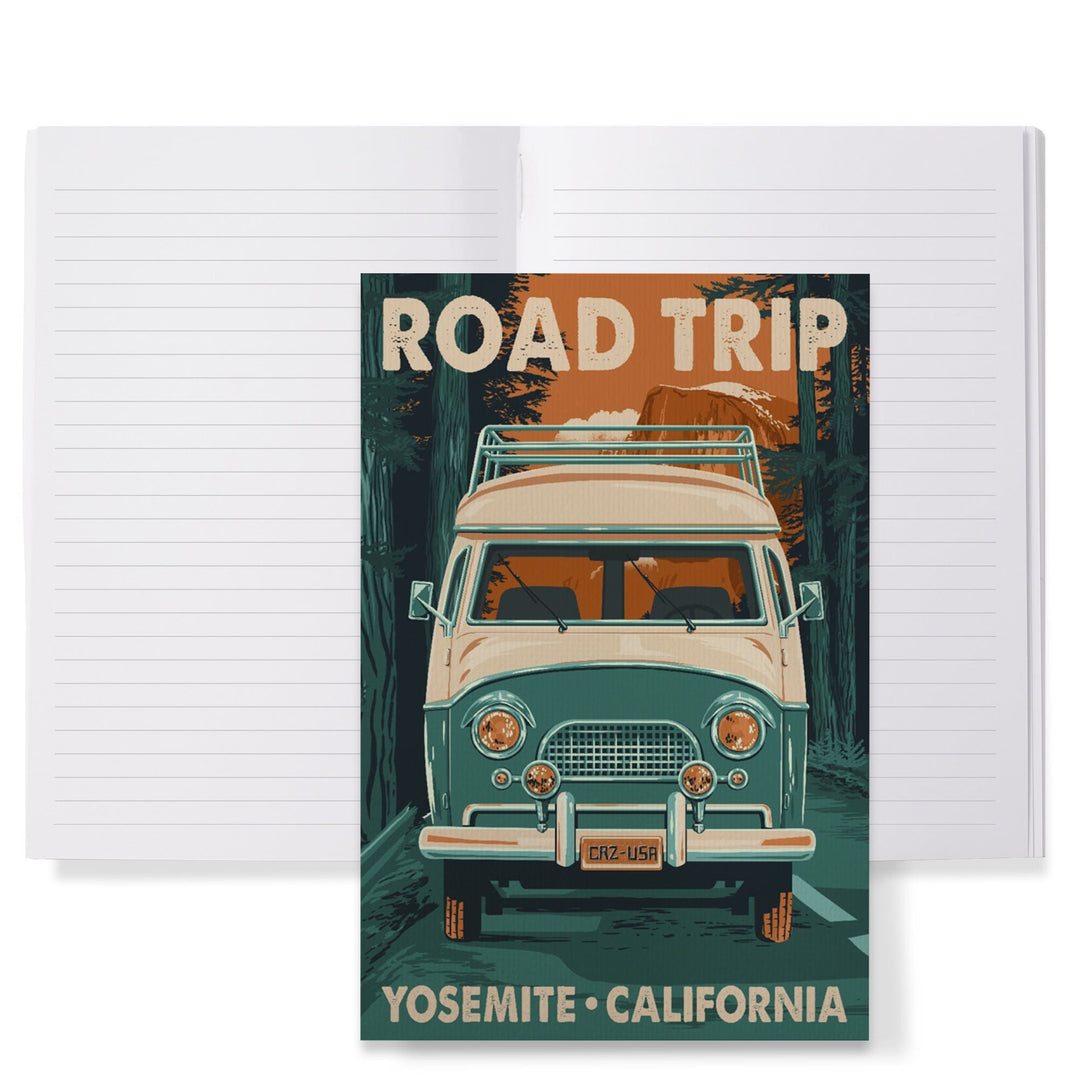 Lined 6x9 Journal, Yosemite, California, Road Trip, Letterpress, Camper Van, Lay Flat, 193 Pages, FSC paper Home Lantern Press 