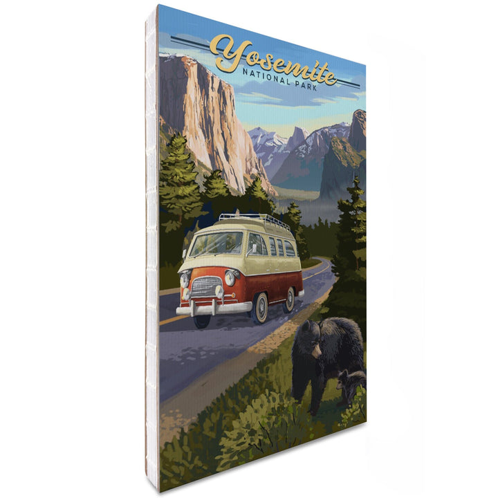 Lined 6x9 Journal, Yosemite National Park, California, Camper Van and Wildlife, Lay Flat, 193 Pages, FSC paper Home Lantern Press 