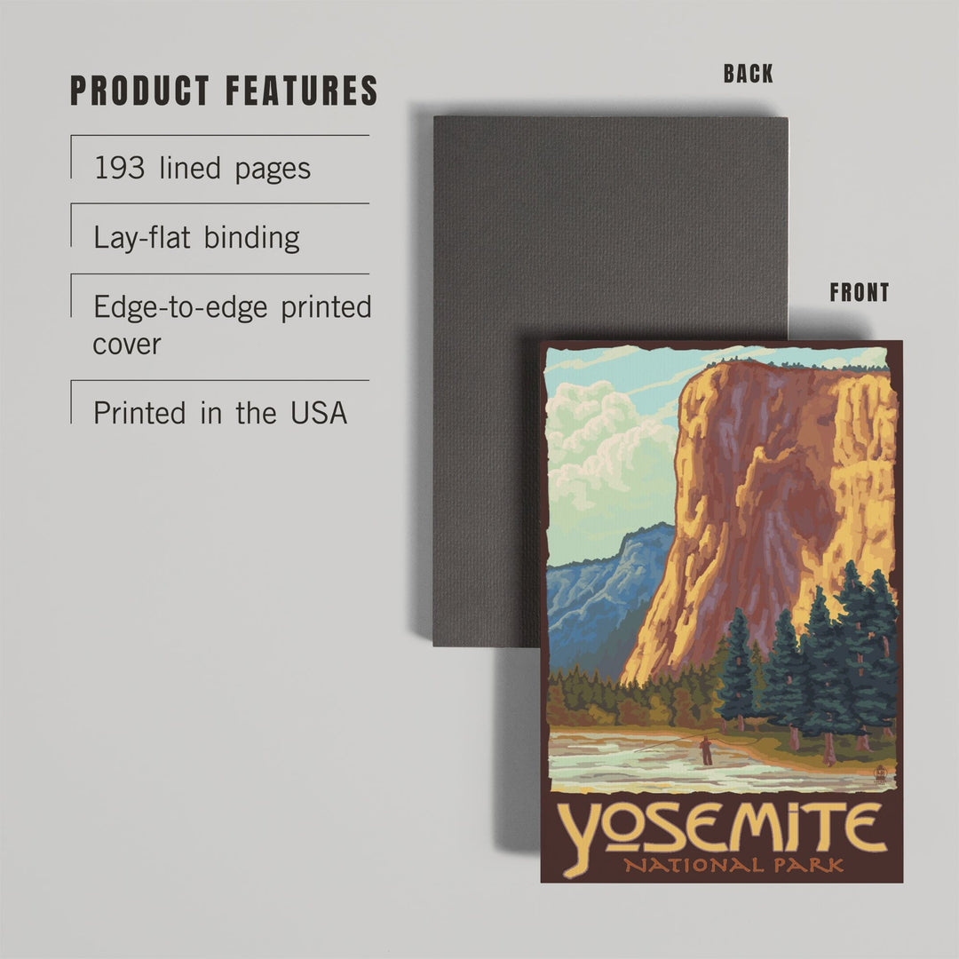 Lined 6x9 Journal, Yosemite National Park, California, El Capitan, Lay Flat, 193 Pages, FSC paper Home Lantern Press 