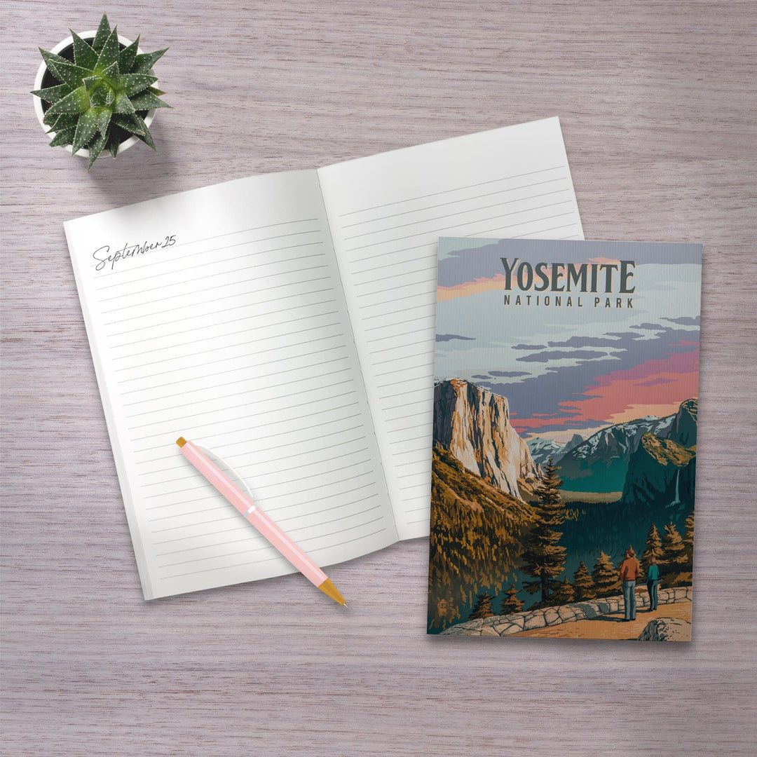 Lined 6x9 Journal, Yosemite National Park, California, Painterly National Park Series, Lay Flat, 193 Pages, FSC paper Home Lantern Press 