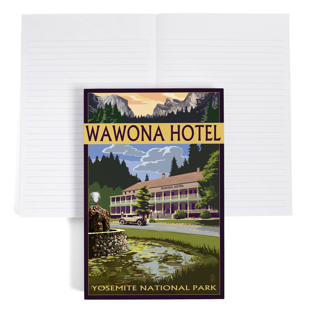 Lined 6x9 Journal, Yosemite National Park, California, Wawona Hotel, Lay Flat, 193 Pages, FSC paper Home Lantern Press 