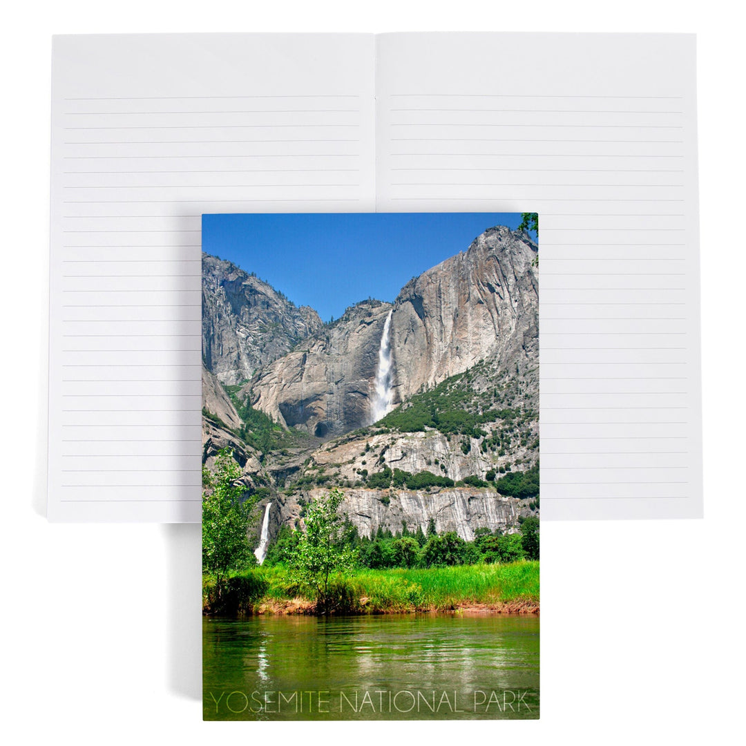 Lined 6x9 Journal, Yosemite National Park, California, Yosemite Falls, Lay Flat, 193 Pages, FSC paper Home Lantern Press 