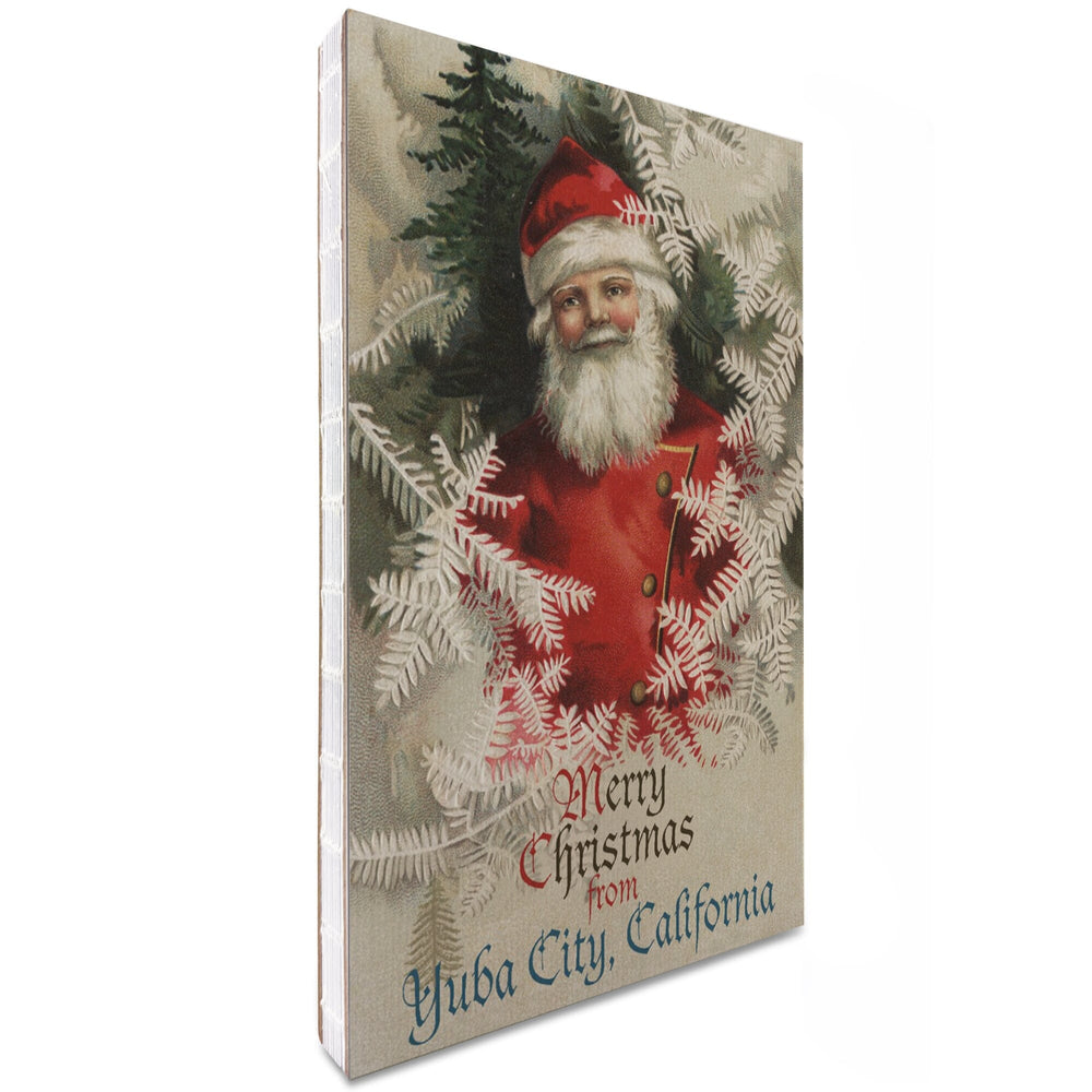 Lined 6x9 Journal, Yuba City, California, Merry Christmas from Santa, Vintage, Artwork, Lay Flat, 193 Pages, FSC paper Home Lantern Press 