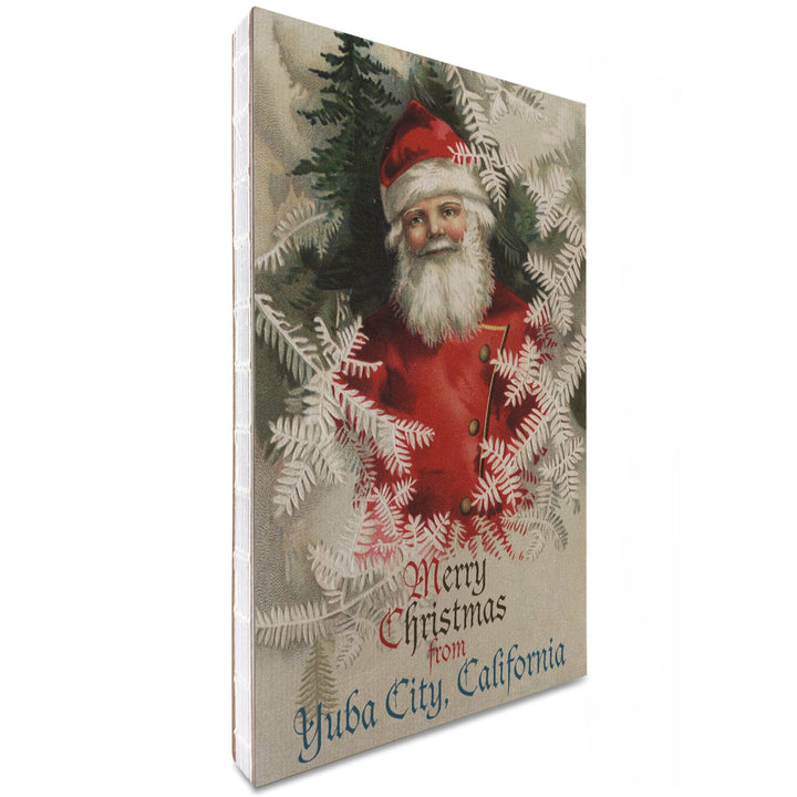 Lined 6x9 Journal, Yuba City, California, Merry Christmas from Santa, Vintage, Artwork, Lay Flat, 193 Pages, FSC paper Home Lantern Press 