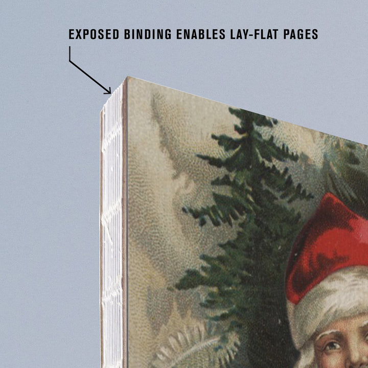 Lined 6x9 Journal, Yuba City, California, Merry Christmas from Santa, Vintage, Artwork, Lay Flat, 193 Pages, FSC paper Home Lantern Press 