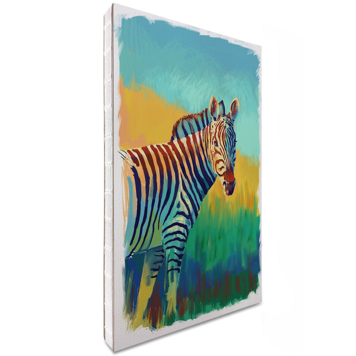 Lined 6x9 Journal, Zebra, Vivid, Lay Flat, 193 Pages, FSC paper Home Lantern Press 